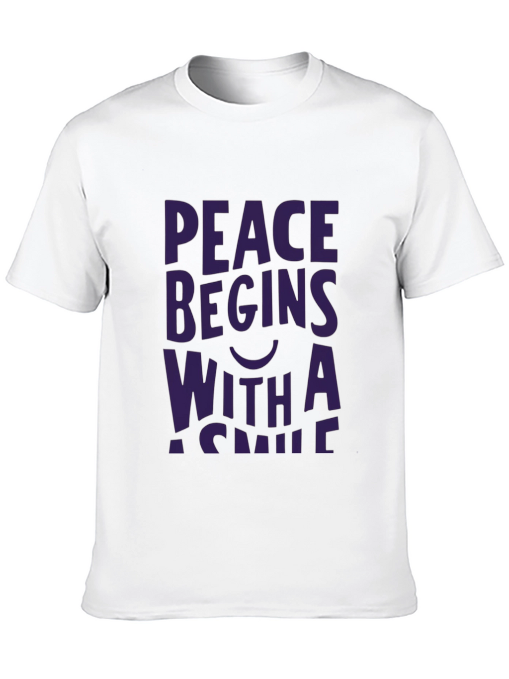 Peace Begins With a Smile Graphic Tee