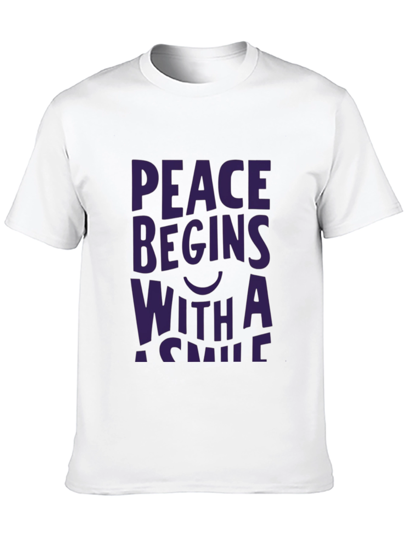 Peace Begins With a Smile Graphic Tee