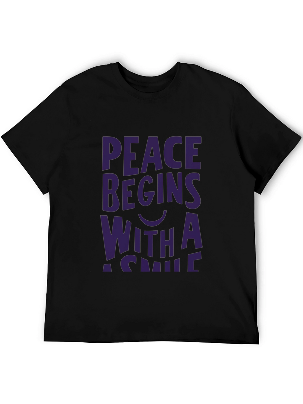 Peace Begins With a Smile Graphic Tee