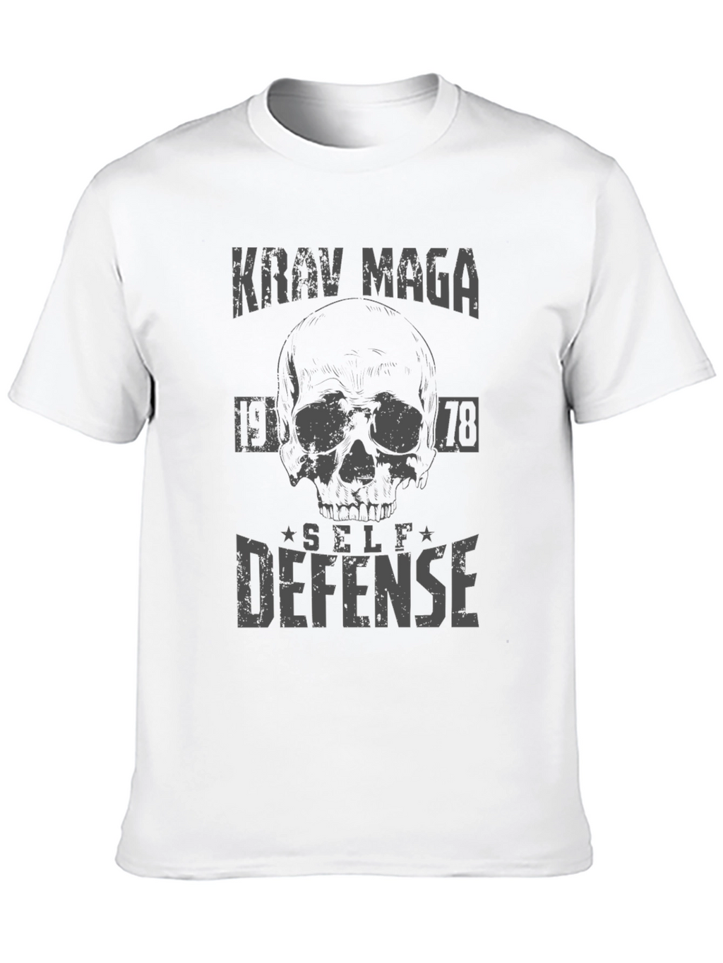 Krav Maga Self Defense Skull Graphic Tee