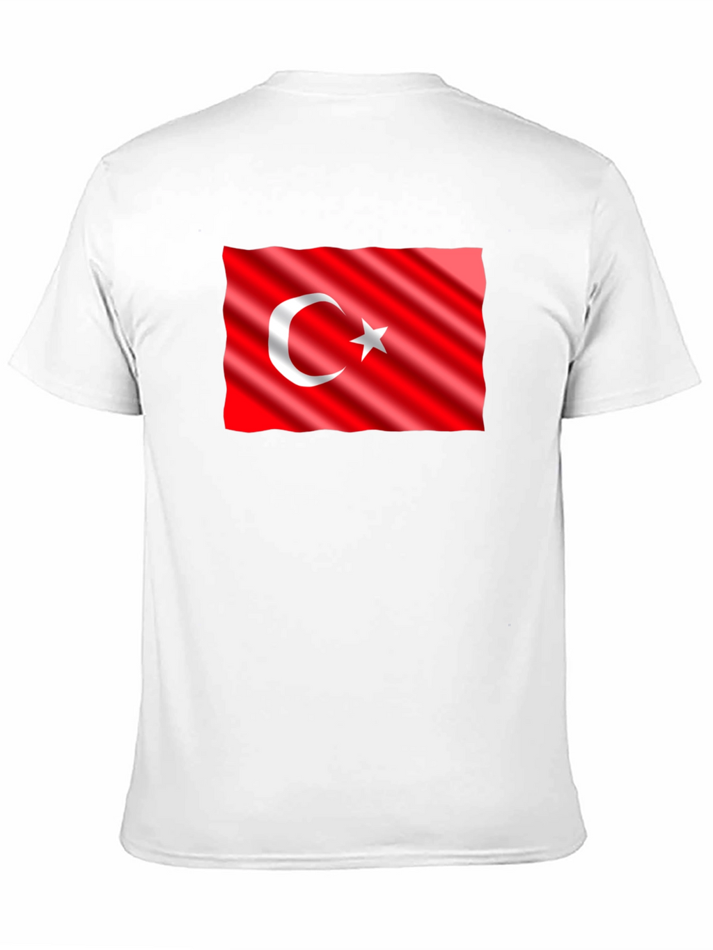 Turkey Flag Graphic Tee - Black Cotton T-Shirt