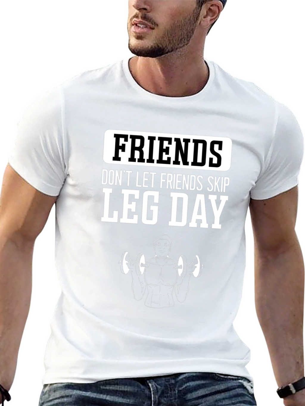 Friends Dont Let Friends Skip Leg Day Gym T-Shirt