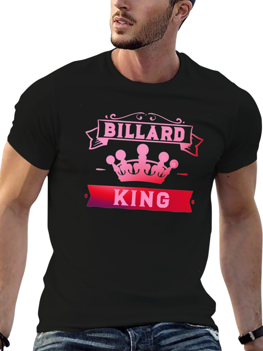Billard King T-Shirt - Stylish Pool Player Tee