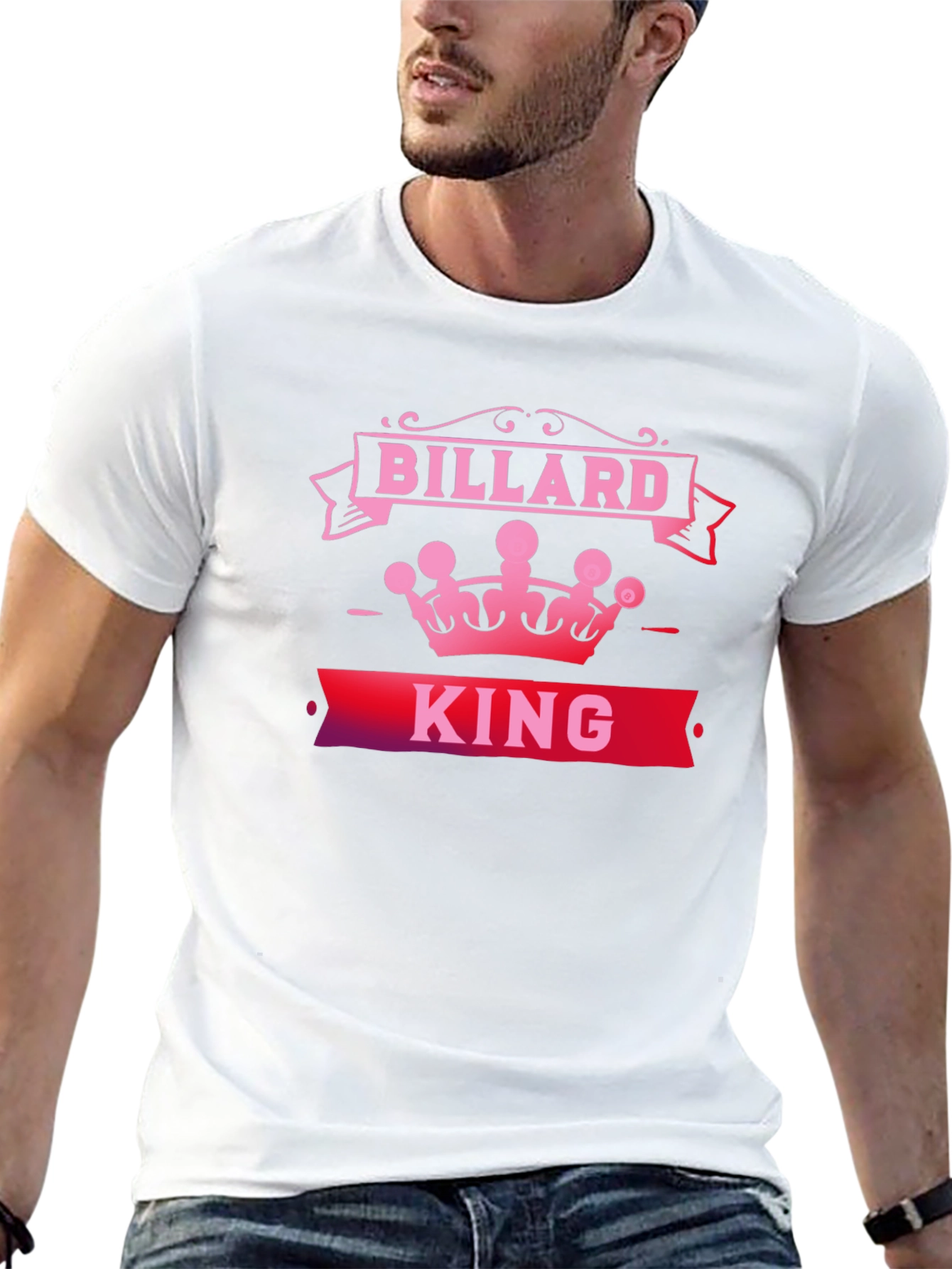 Billard King T-Shirt - Stylish Pool Player Tee