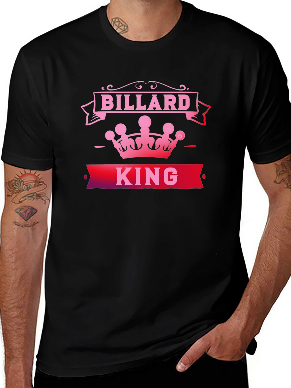 Billard King T-Shirt - Stylish Pool Player Tee
