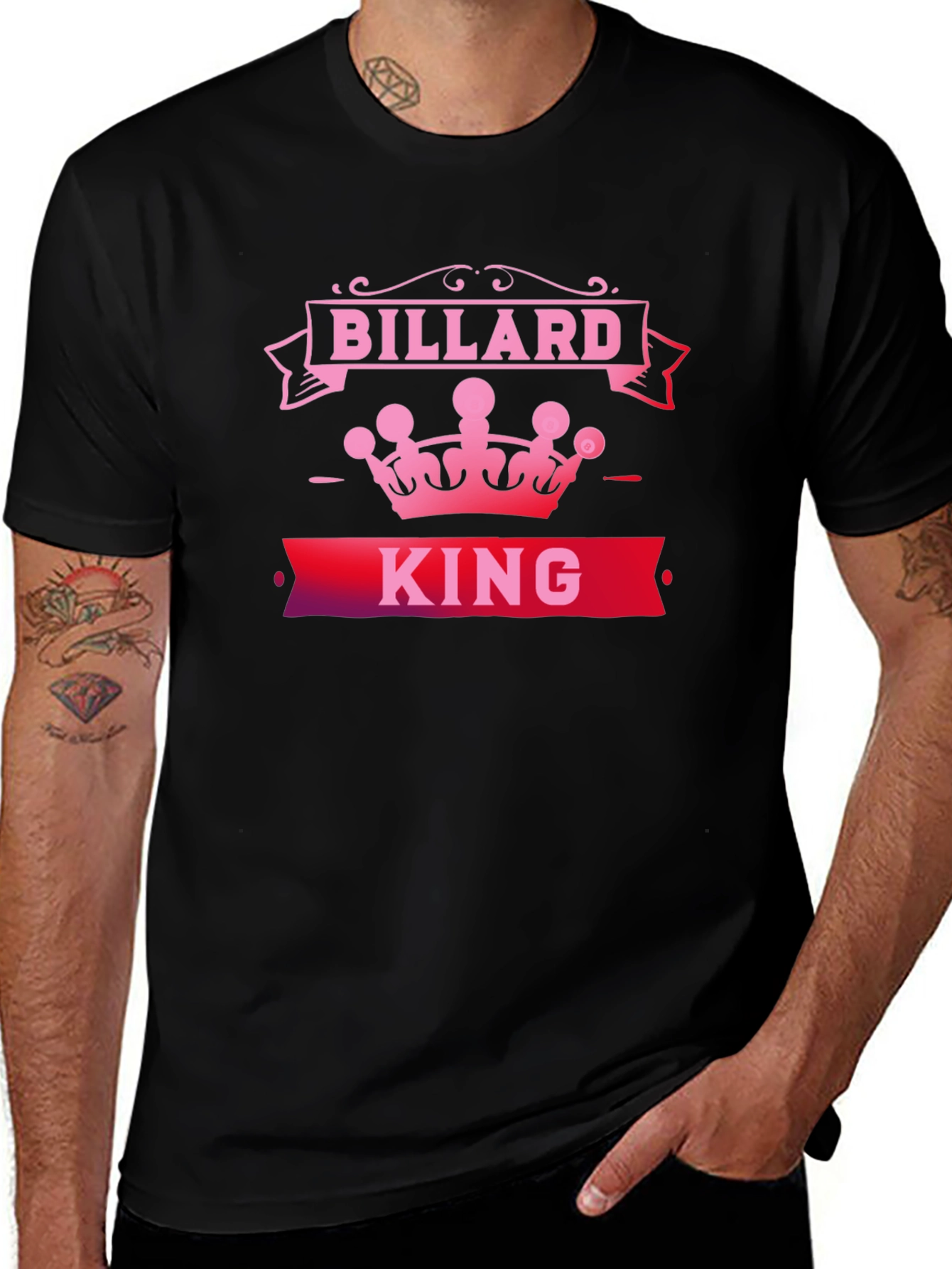 Billard King T-Shirt - Stylish Pool Player Tee
