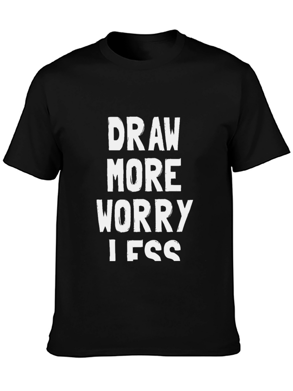 Draw More Worry Less Graphic Tee