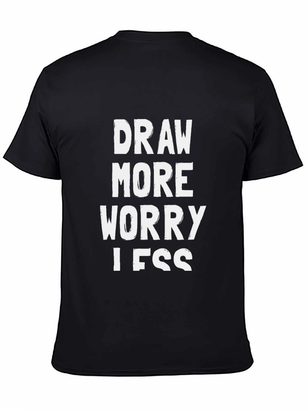 Draw More Worry Less Graphic Tee