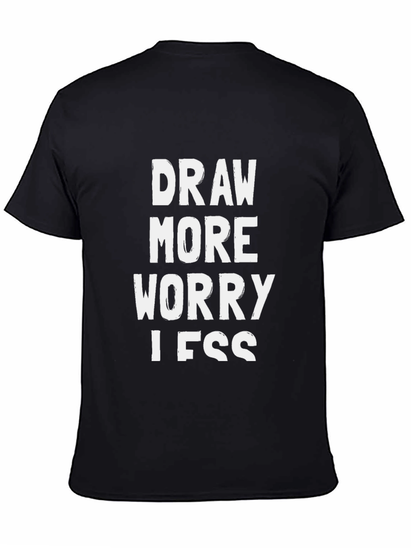 Draw More Worry Less Graphic Tee