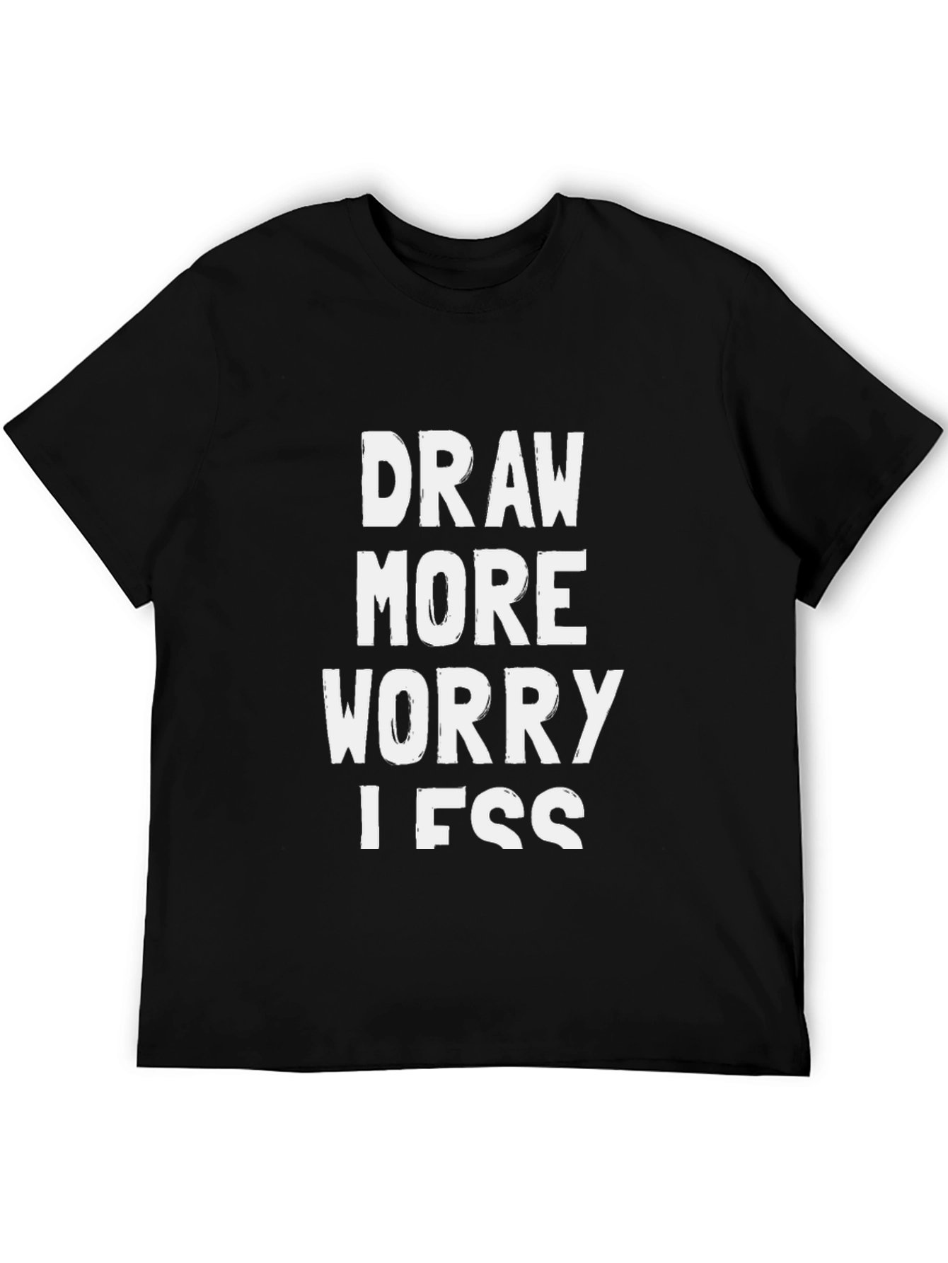 Draw More Worry Less Graphic Tee