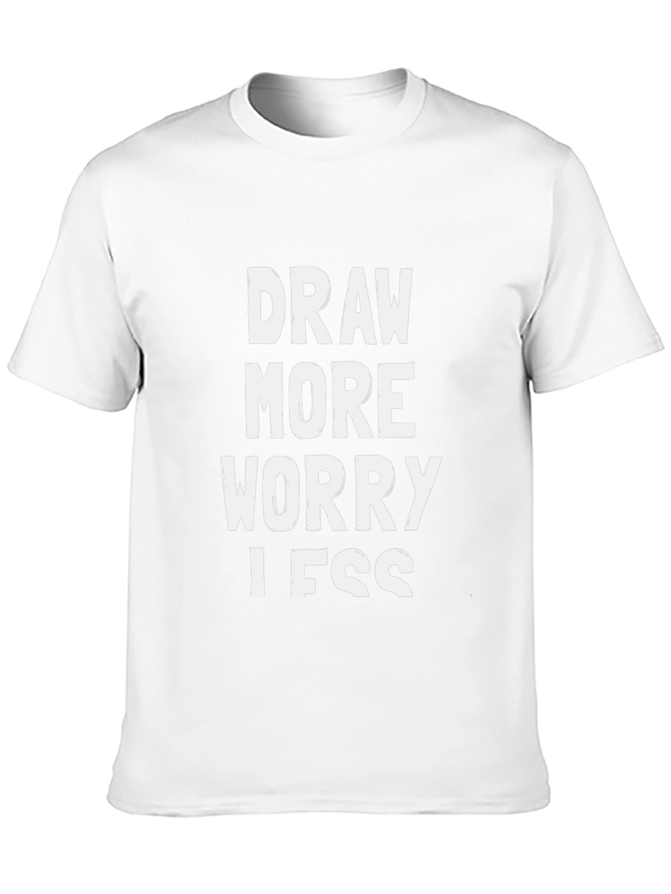 Draw More Worry Less Graphic Tee