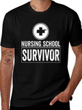 Nursing School Survivor Graphic Tee