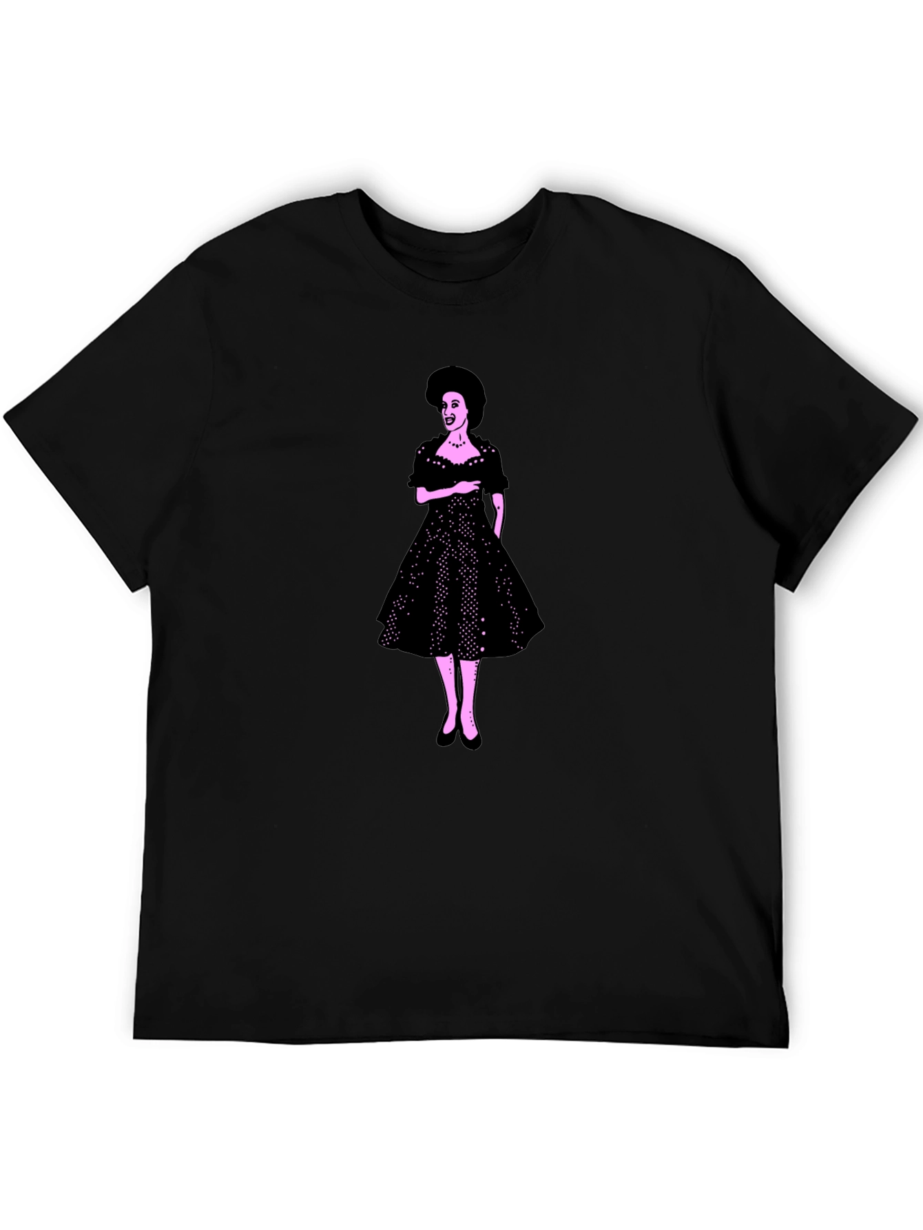 Retro Dress Graphic Tee - Classic Style