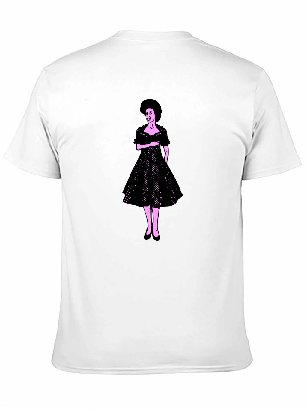 Retro Dress Graphic Tee - Classic Style