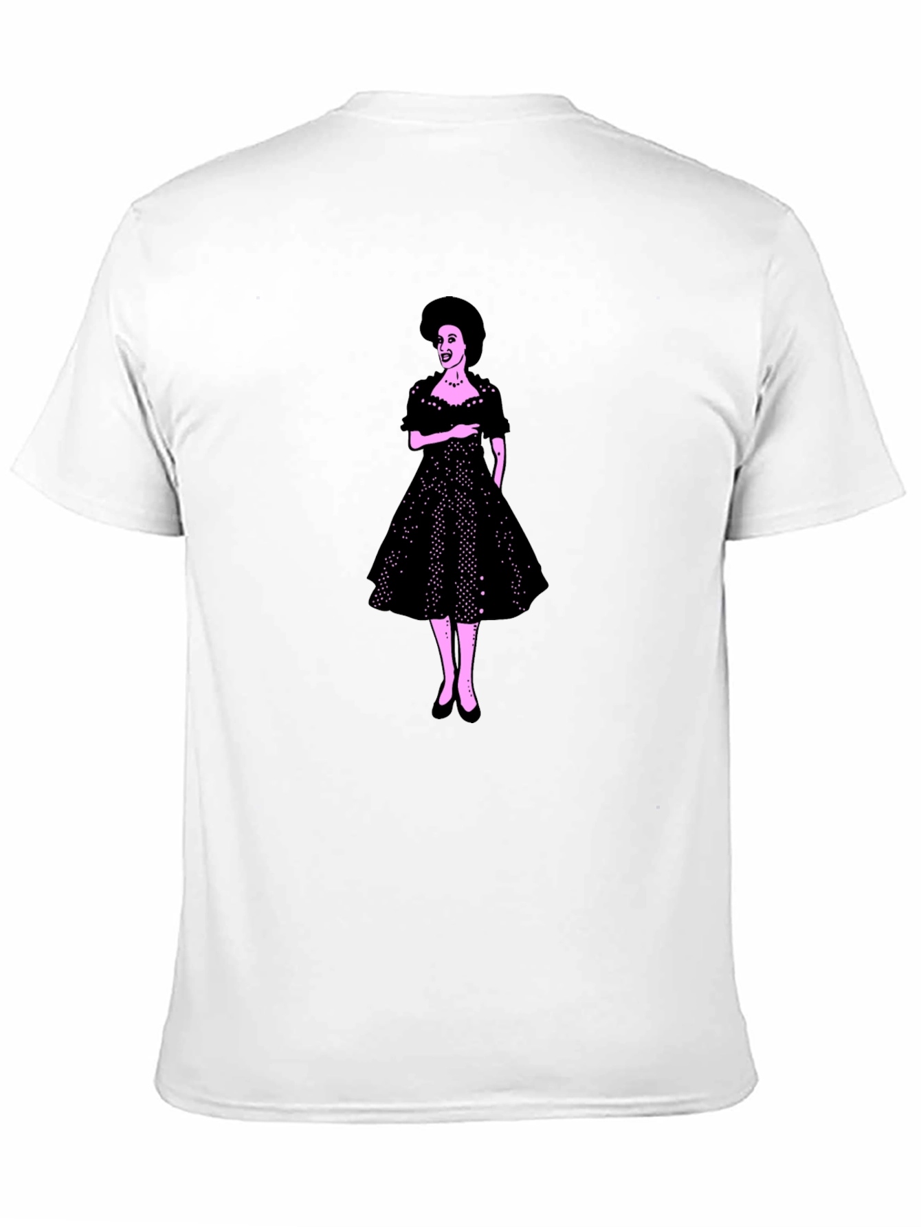 Retro Dress Graphic Tee - Classic Style
