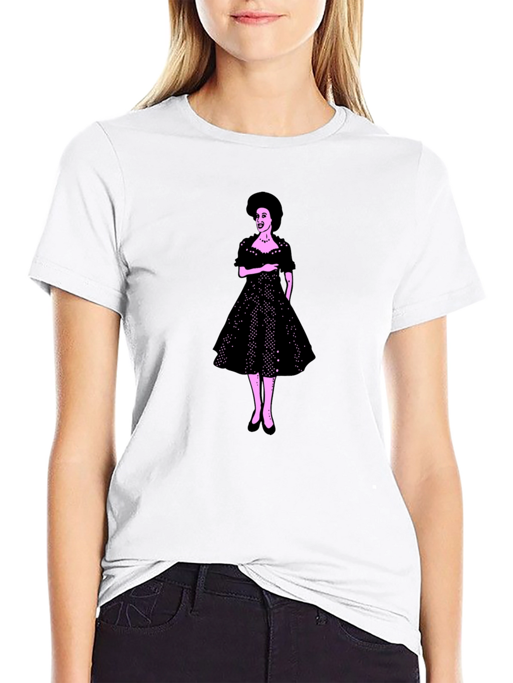 Retro Dress Graphic Tee - Classic Style