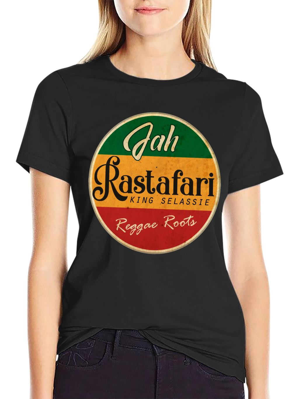 Rasta Reggae T-Shirt - Jah Rastafari King Selassie