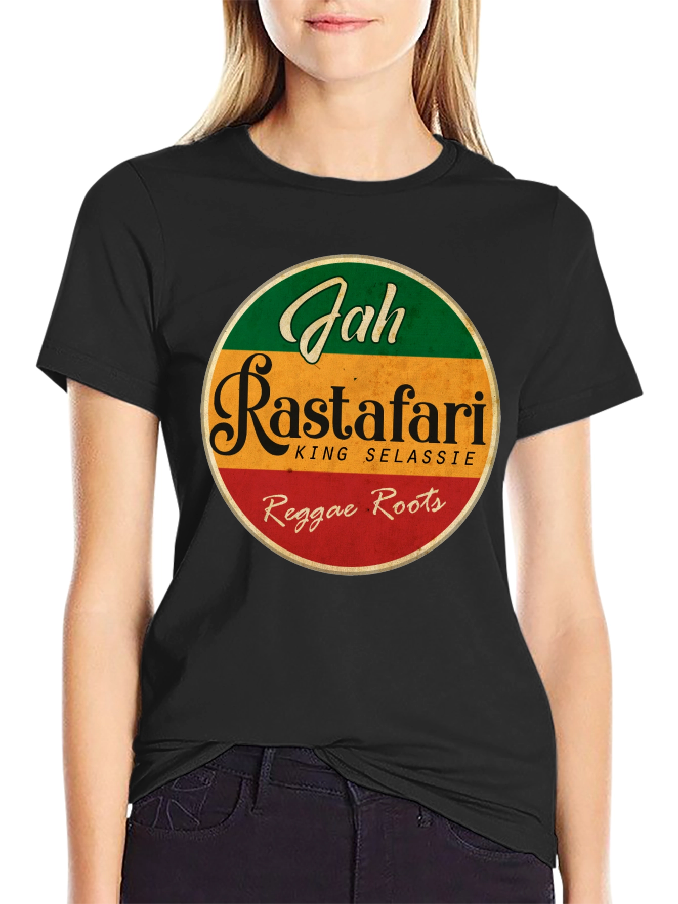 Rasta Reggae T-Shirt - Jah Rastafari King Selassie