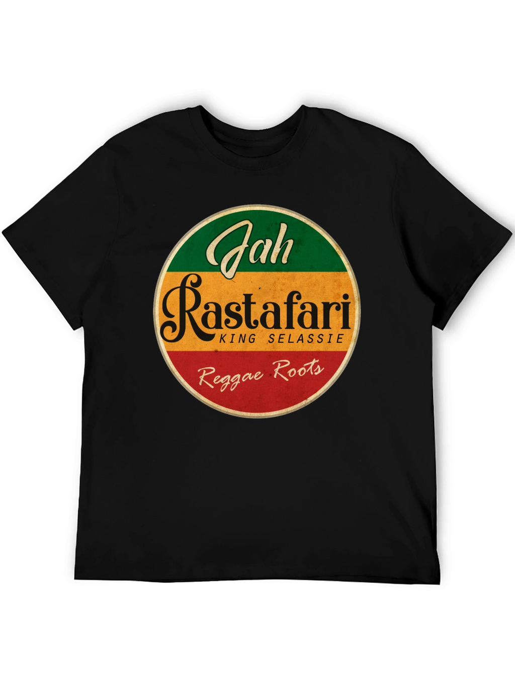 Rasta Reggae T-Shirt - Jah Rastafari King Selassie