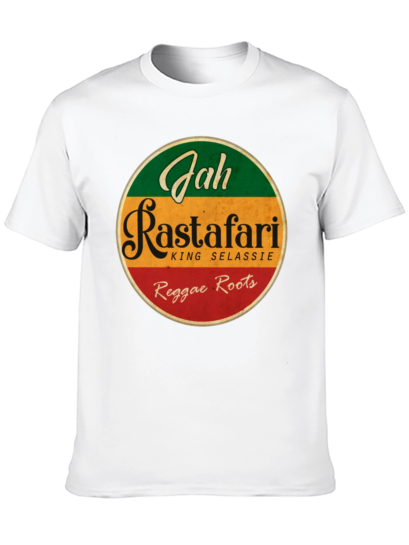Rasta Reggae T-Shirt - Jah Rastafari King Selassie
