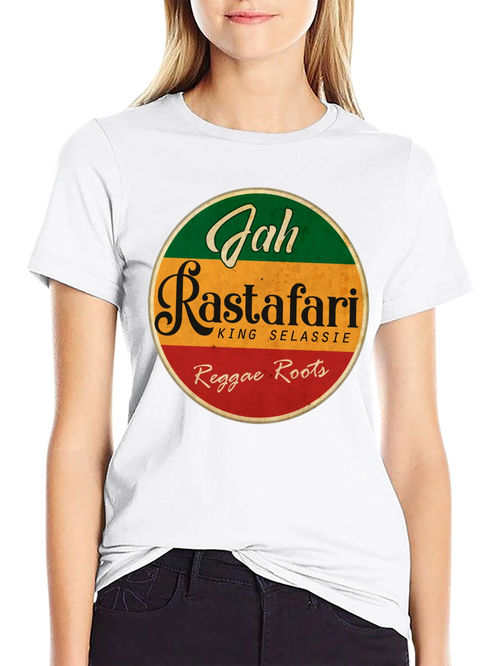 Rasta Reggae T-Shirt - Jah Rastafari King Selassie
