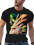 Dragon Head Graphic Tee - Unique Fantasy Design