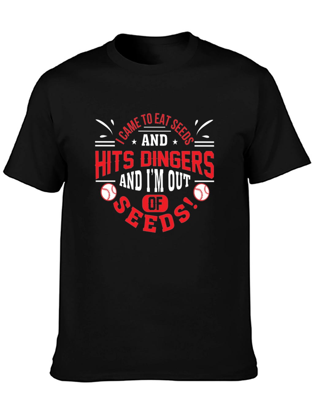 Eat Seeds & Hit Dingers Graphic Tee
