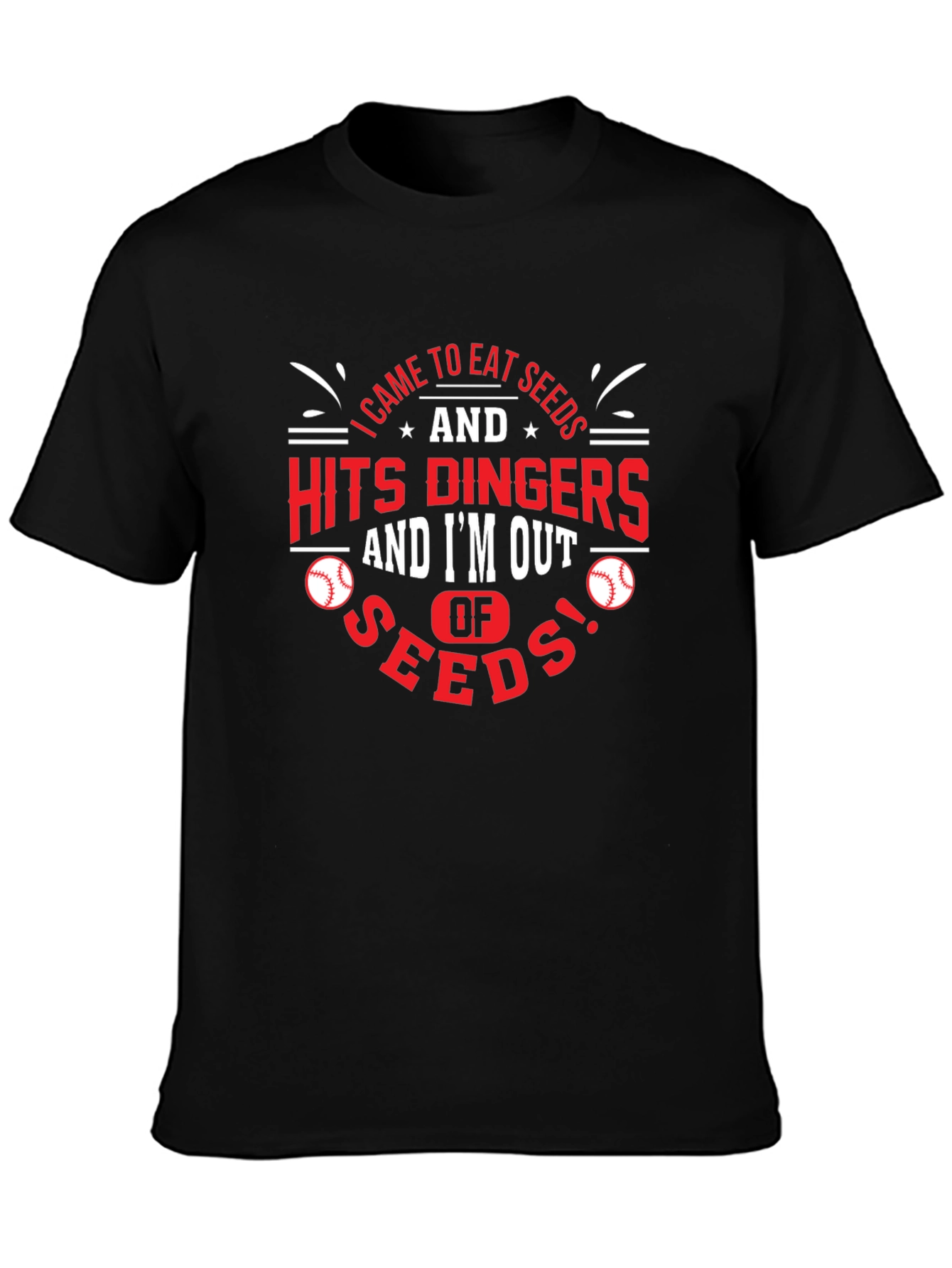 Eat Seeds & Hit Dingers Graphic Tee