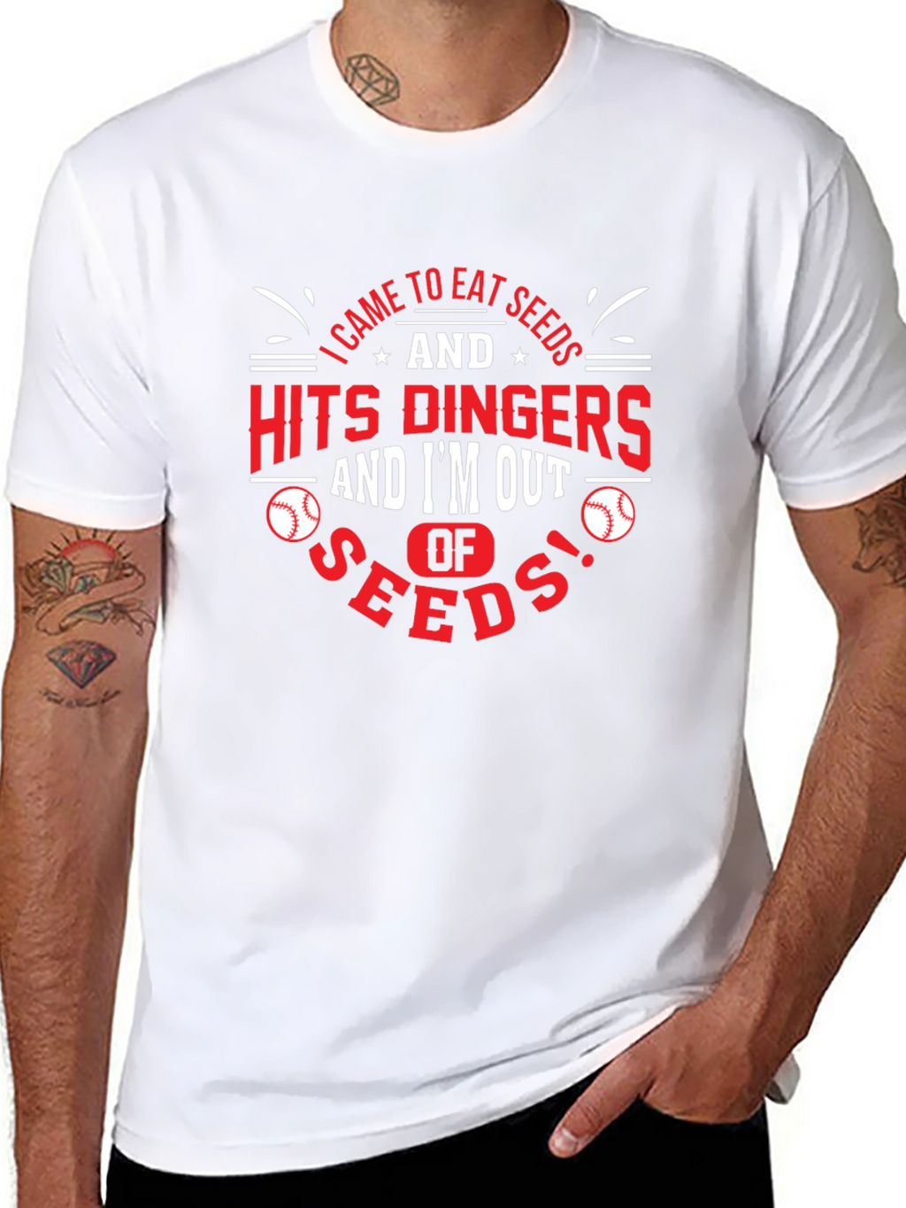 Eat Seeds & Hit Dingers Graphic Tee