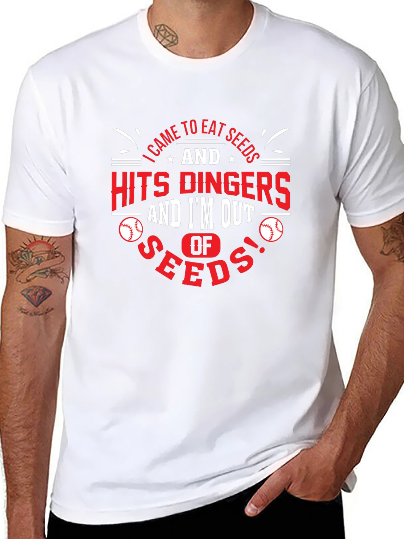 Eat Seeds & Hit Dingers Graphic Tee