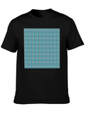 Floral Pattern Black T-Shirt