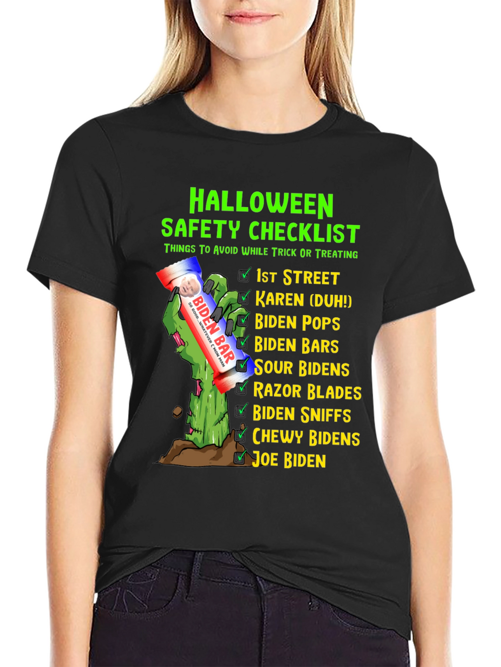 Halloween Safety Checklist Novelty T-Shirt