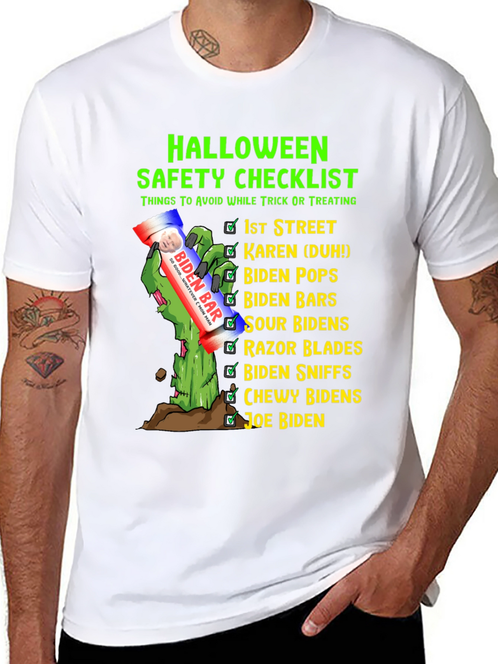Halloween Safety Checklist Novelty T-Shirt