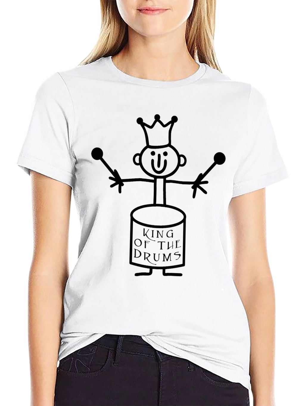 King of the Drums Graphic Tee - Black