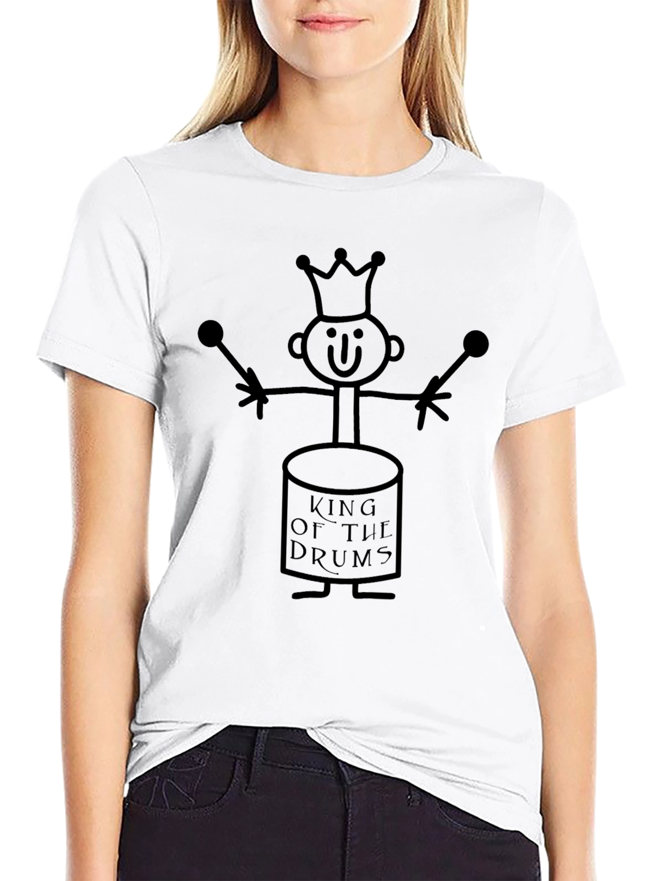King of the Drums Graphic Tee - Black