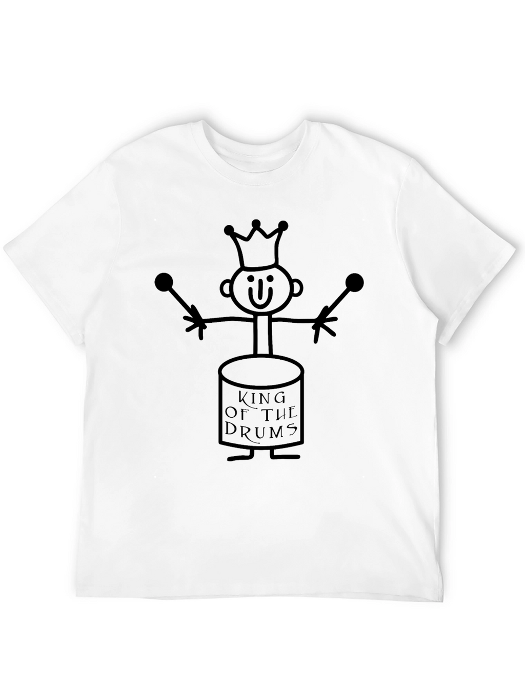 King of the Drums Graphic Tee - Black