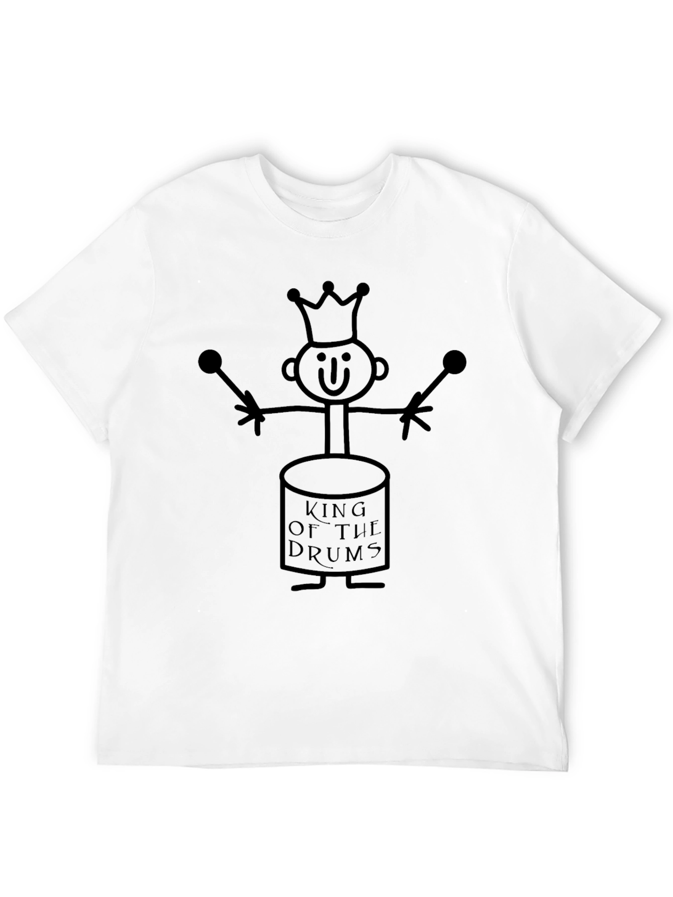 King of the Drums Graphic Tee - Black