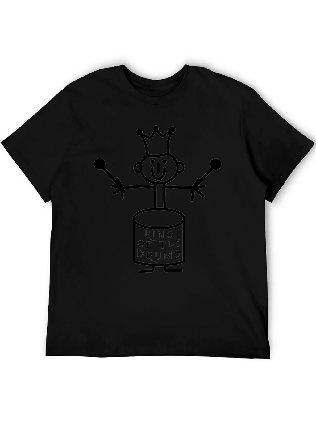 King of the Drums Graphic Tee - Black