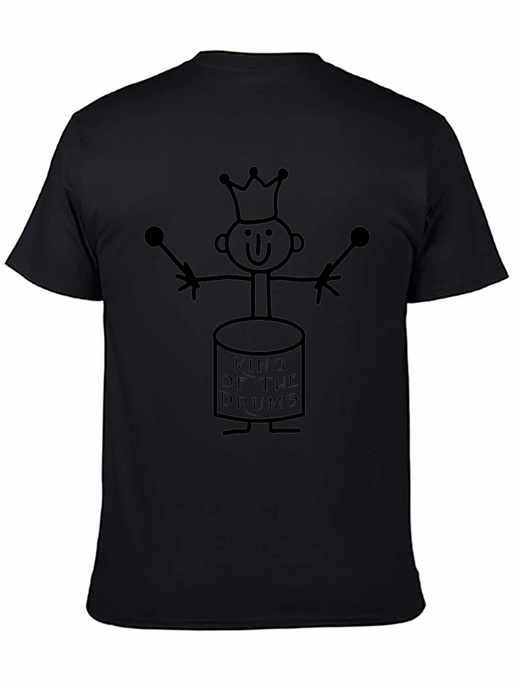 King of the Drums Graphic Tee - Black
