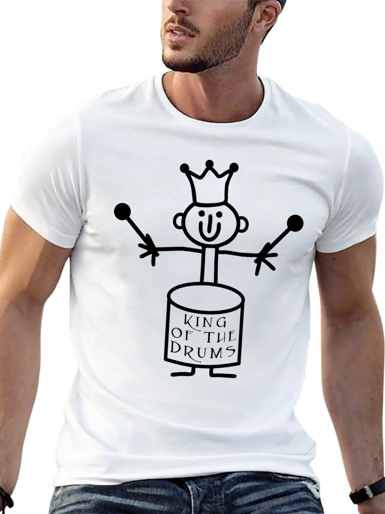 King of the Drums Graphic Tee - Black