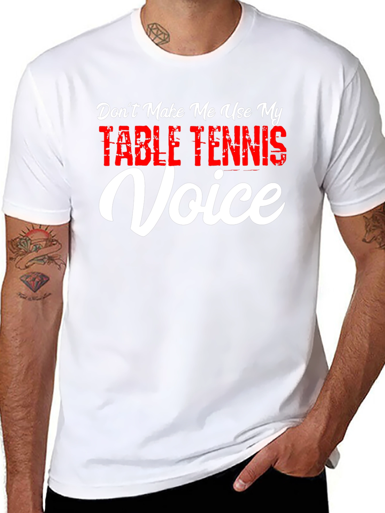 Table Tennis Voice T-Shirt - Funny Ping Pong Tee