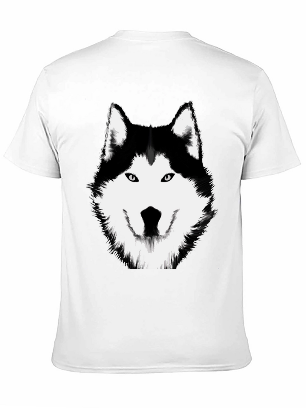 Husky Graphic Tee - Black Cotton Shirt