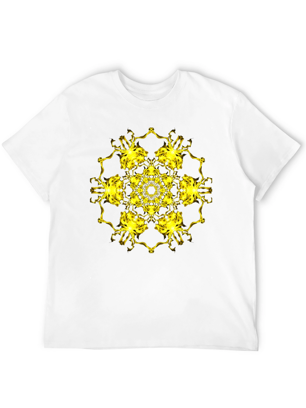 Electric Mandala Graphic Black T-Shirt