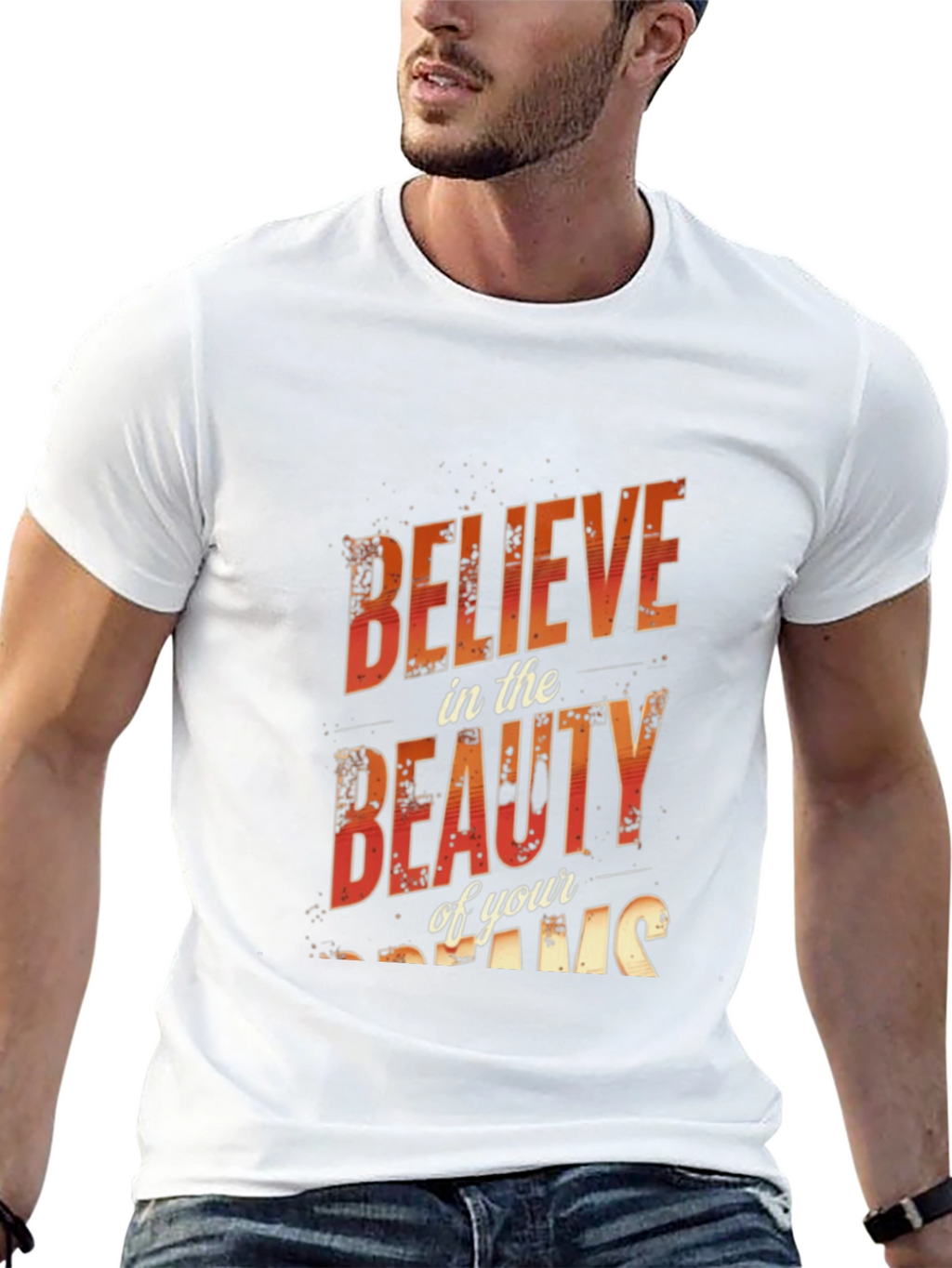 Believe in Beauty Black Graphic Tee