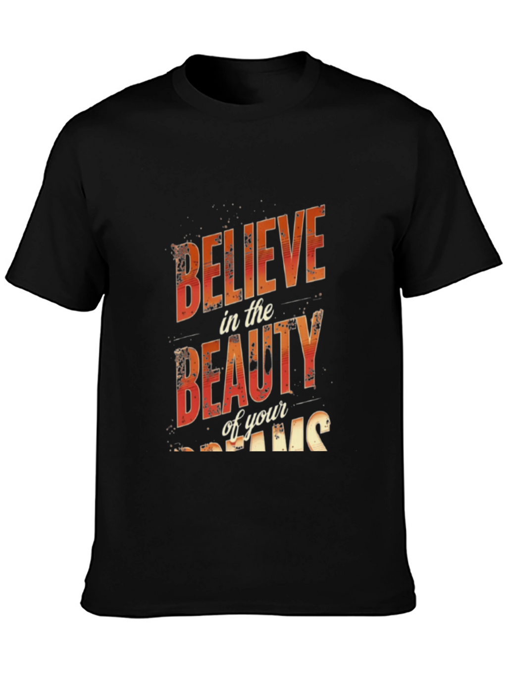 Believe in Beauty Black Graphic Tee