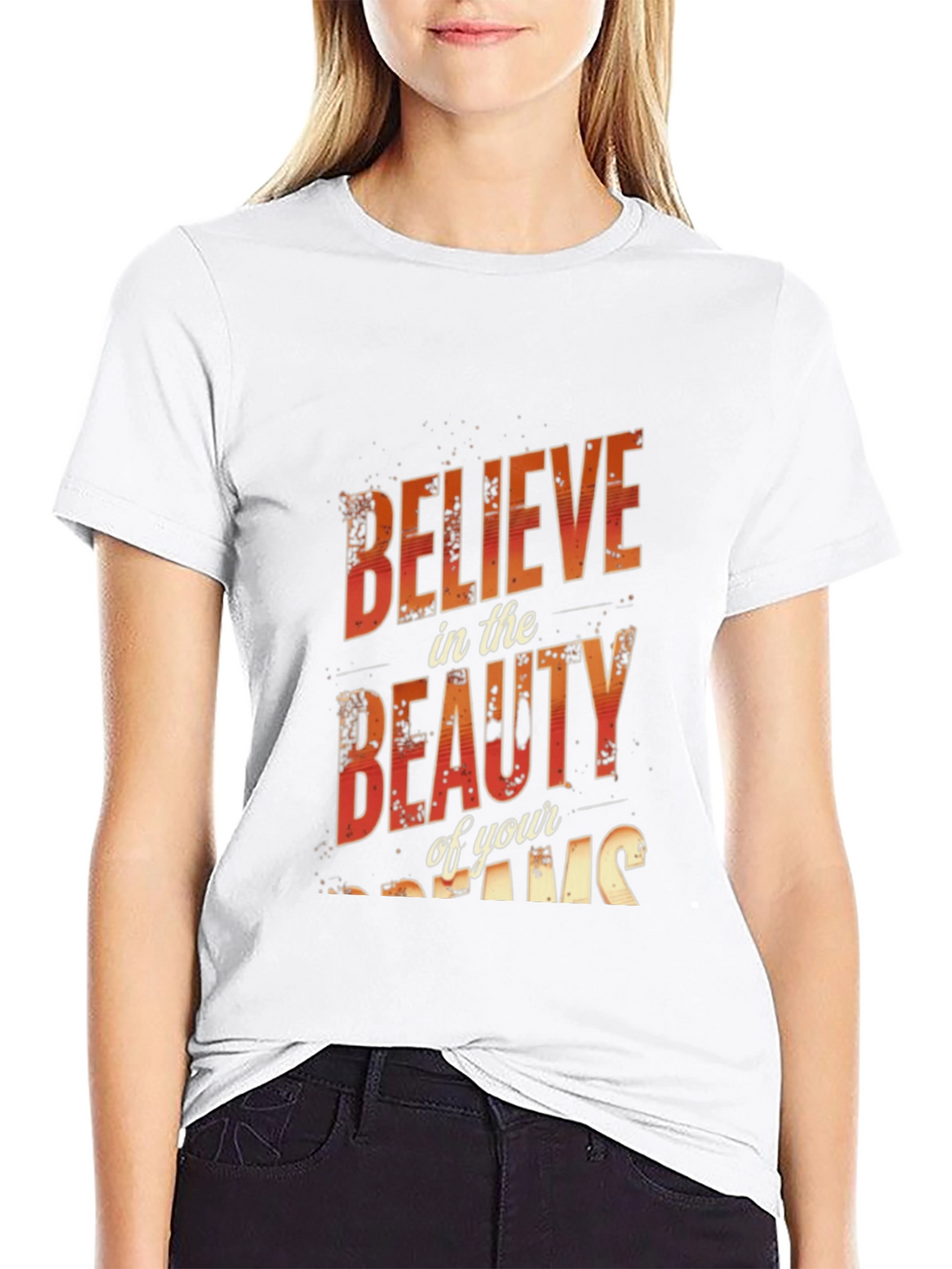 Believe in Beauty Black Graphic Tee