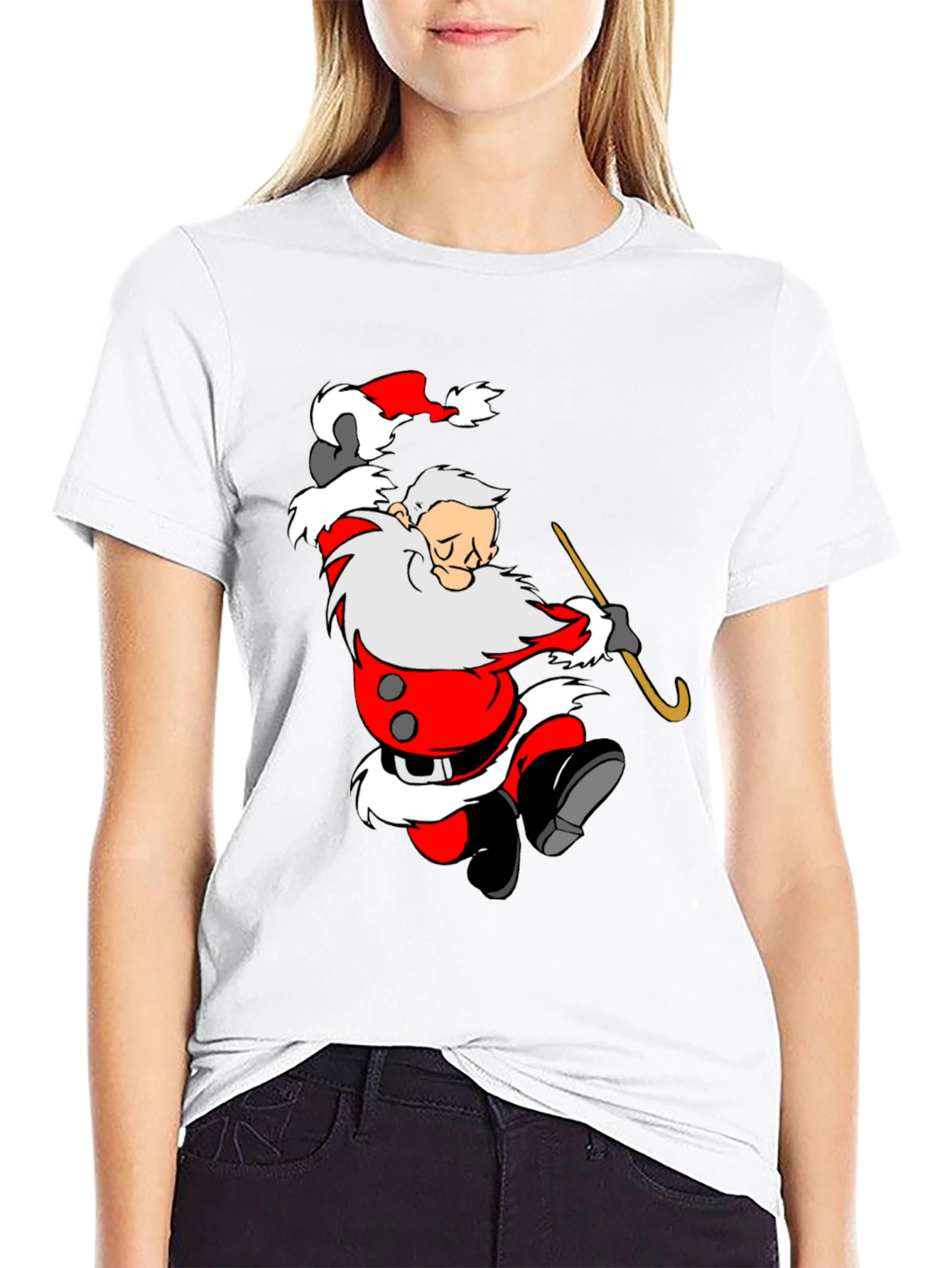 Funny Santa Graphic Tee - Holiday Cheer T-Shirt