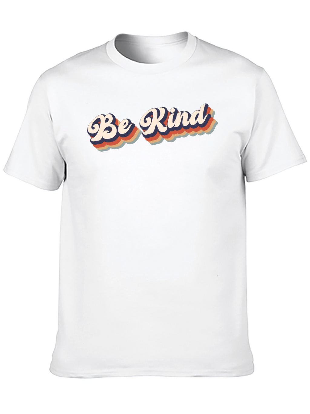 Be Kind Retro Graphic Tee - Soft Black T-Shirt