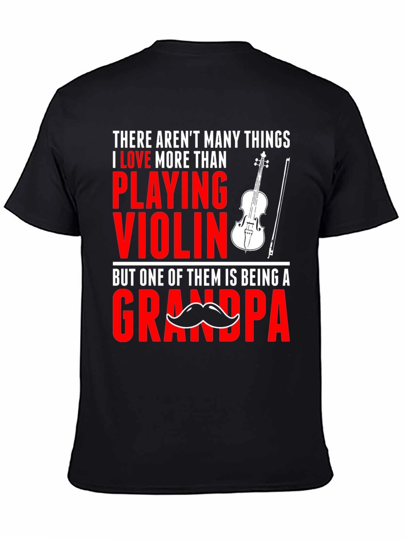 Violin Grandpa T-Shirt: Love Playing Grandpa Tee
