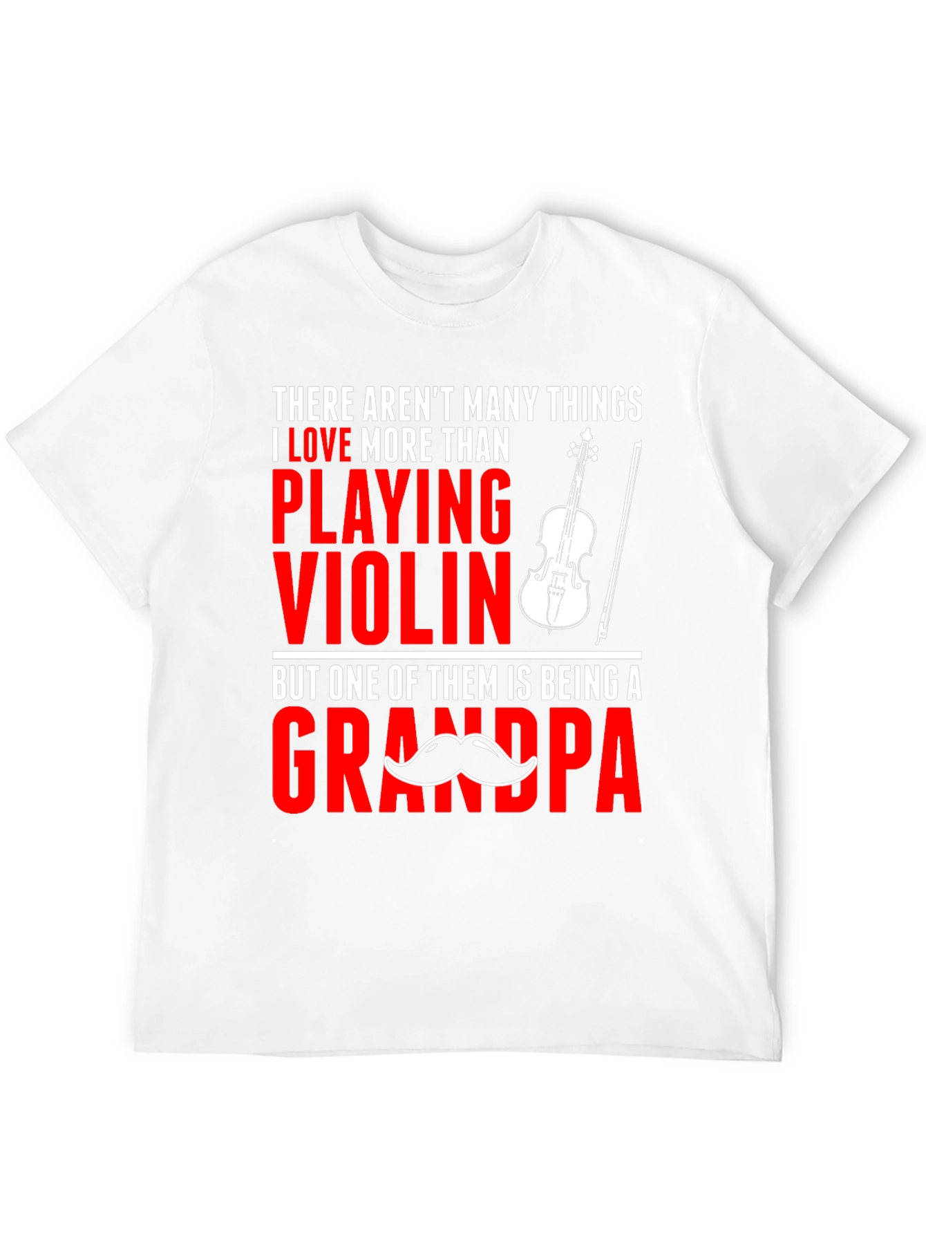 Violin Grandpa T-Shirt: Love Playing Grandpa Tee